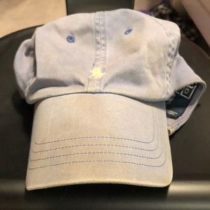 A vintage polo denim baseball cap